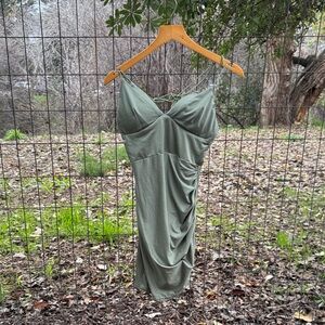 Angel Biba Olive Green Dress